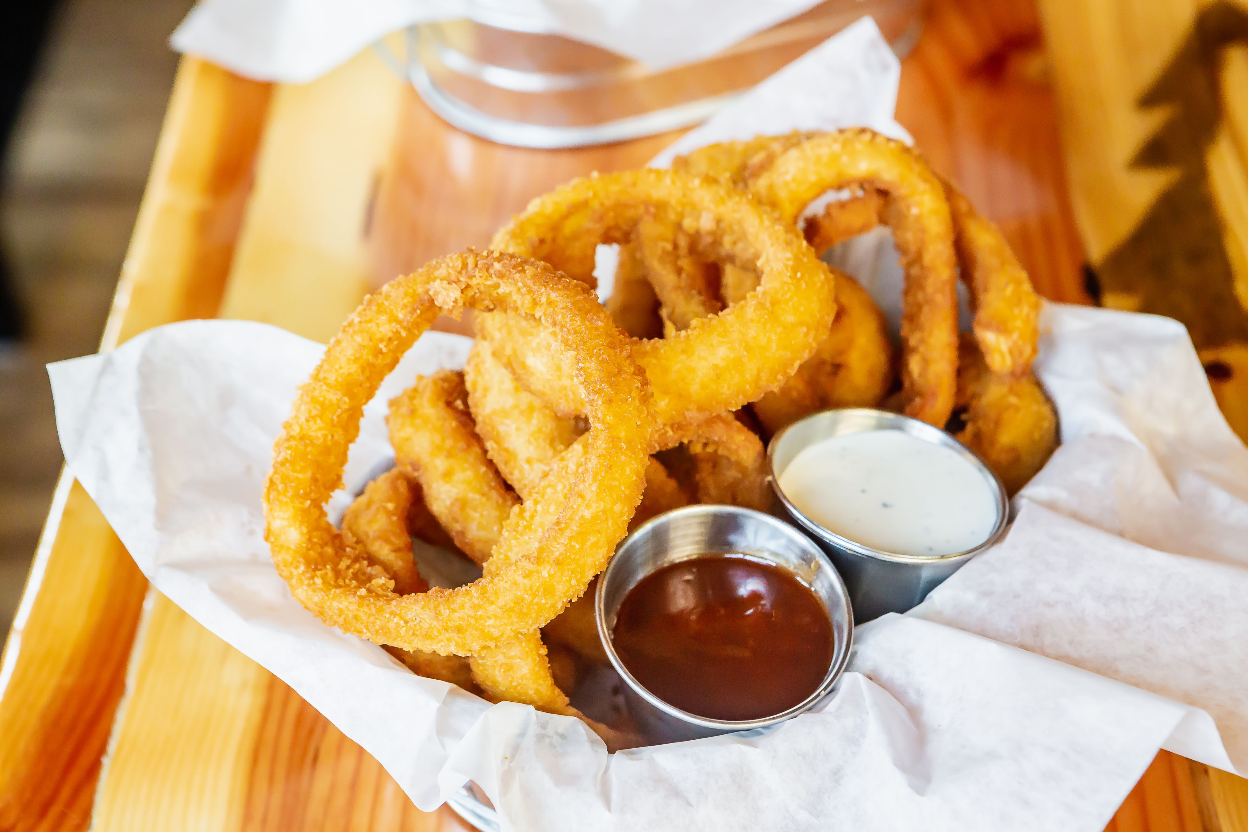 Order Onion Rings food online from Backwoods Brewing store, Portland on bringmethat.com