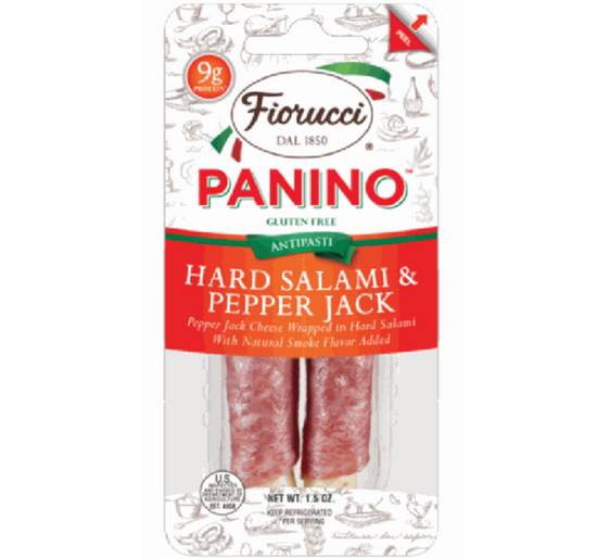 Order Fiorucci Panino - Hard Salami & Pepperjack food online from IV Deli Mart store, Goleta on bringmethat.com