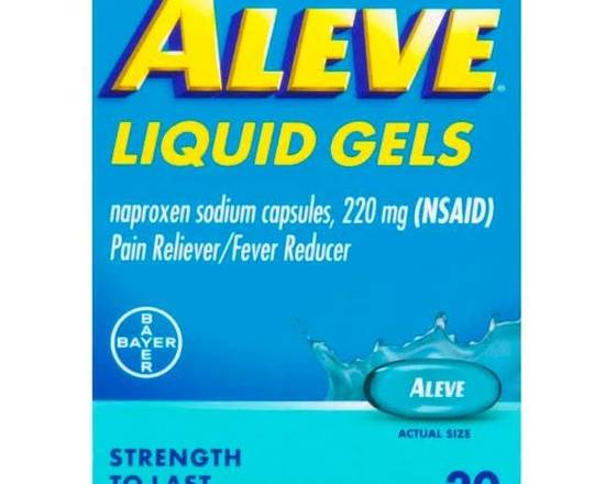 Order Aleve Liquid Gels 20 ct food online from McLean Ave Pharmacy store, Yonkers on bringmethat.com