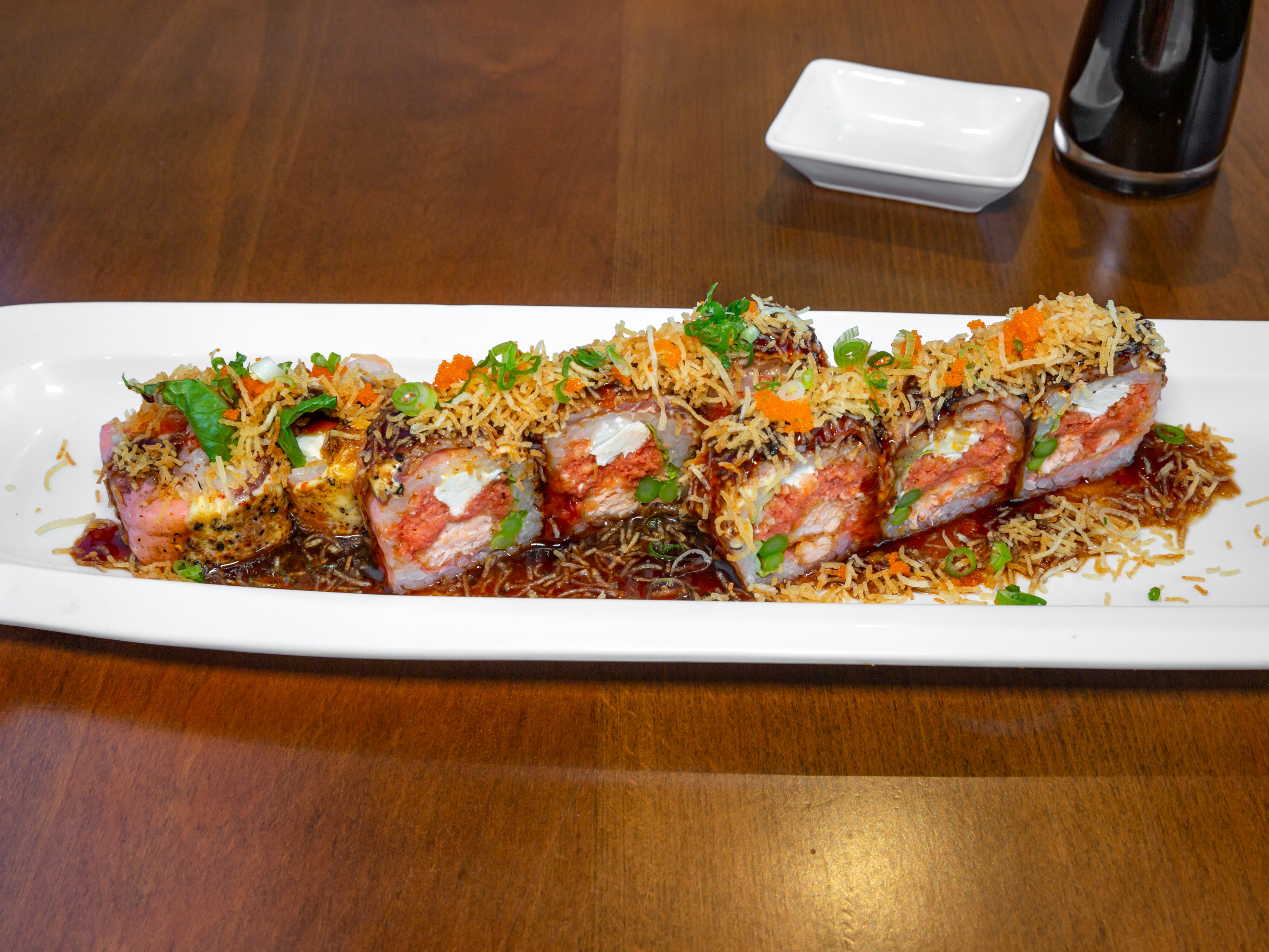 Order Surf & Turf Roll food online from D M Sushi store, Easton on bringmethat.com