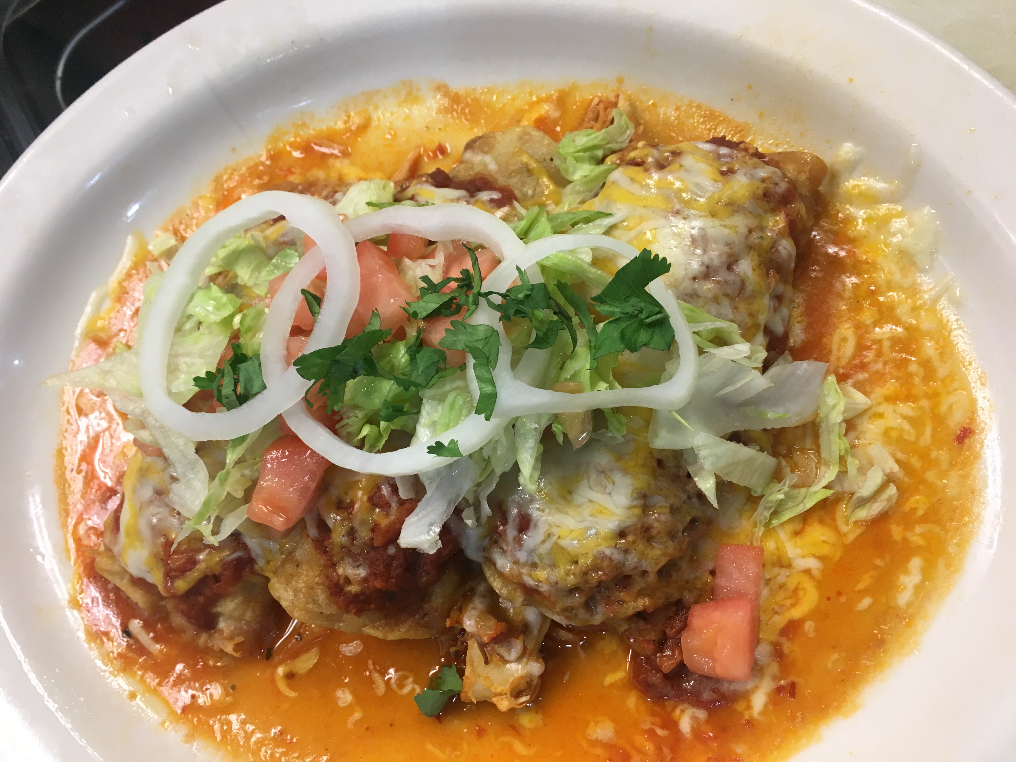 Order Enchilada de Pollo food online from Paco Tacos store, Madison on bringmethat.com