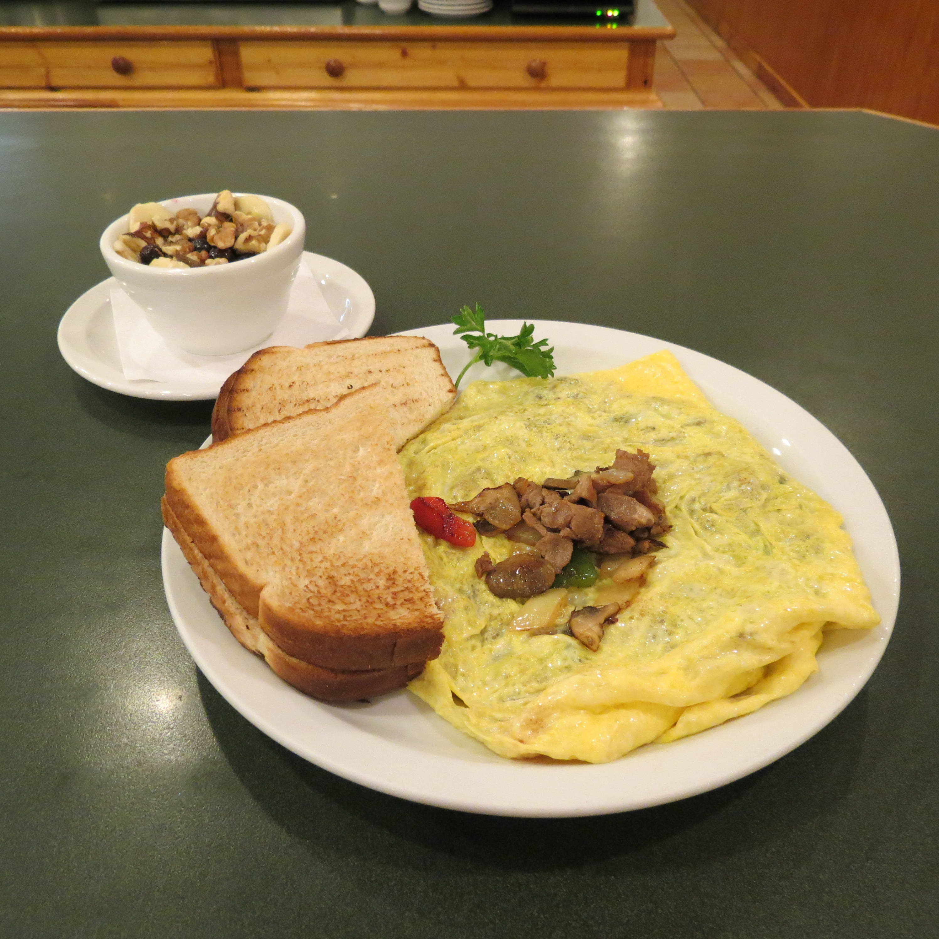 Order Philly Steak Omelette food online from Grand Day Cafe store, Columbus on bringmethat.com