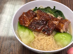 Order 70. Roast Duck Noodle Soup-烧鸭汤面 food online from Tasty Cafe Restaurant store, Davie on bringmethat.com