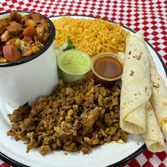 Order Platillo Bistec food online from Tortilleria La Real #2 store, Houston on bringmethat.com