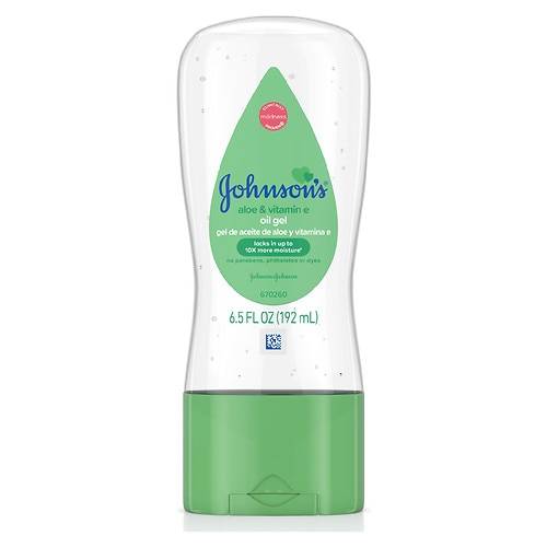 Order Johnson's Baby Baby Oil Gel With Aloe Vera & Vitamin E - 6.5 fl oz food online from Walgreens store, Concord on bringmethat.com