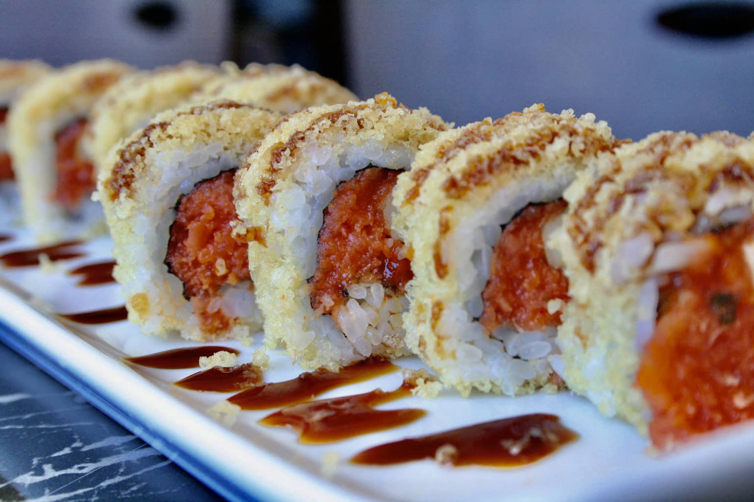 Order Spicy Tuna Crunch Roll food online from Bad Sushi store, Los Angeles on bringmethat.com