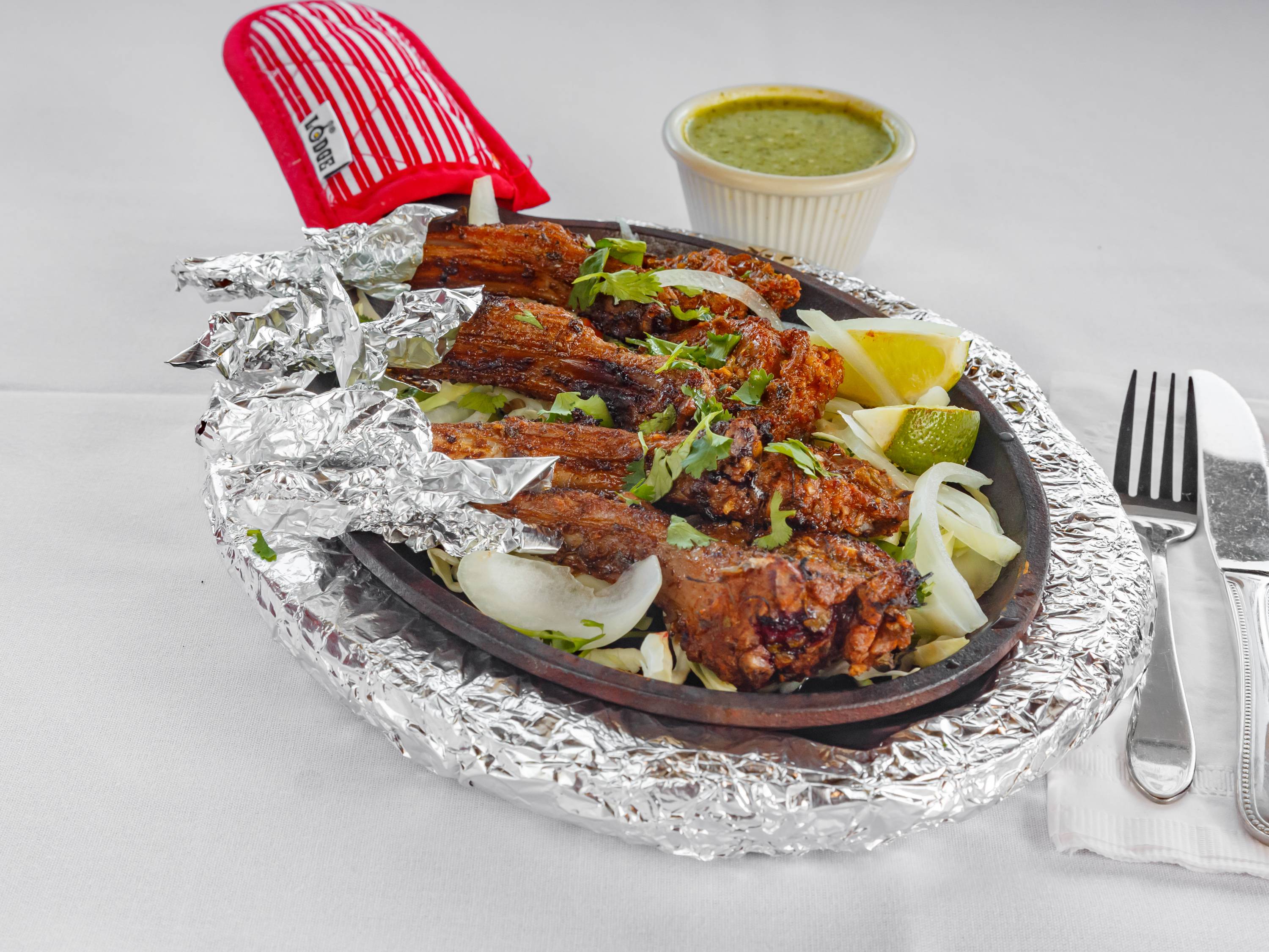 Order Tandoori Lamb Chops food online from Nanking Asian Fusion Indo Chinese Restaurant store, Franklin on bringmethat.com