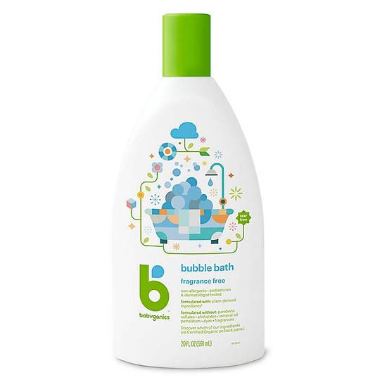 Order Babyganics® 20 oz. Fragrance-Free Bubble Bath food online from Buybuy Baby store, Franklin on bringmethat.com