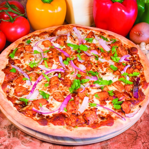 Order BBQ Chicken Pizza food online from Ameci Pizza & Pasta store, Fountain Valley on bringmethat.com