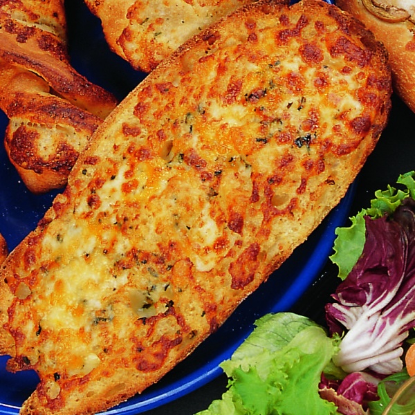 Order Garlic Bread with Mozzarella Cheese food online from Pappageorggeo Pizza store, San Jose on bringmethat.com