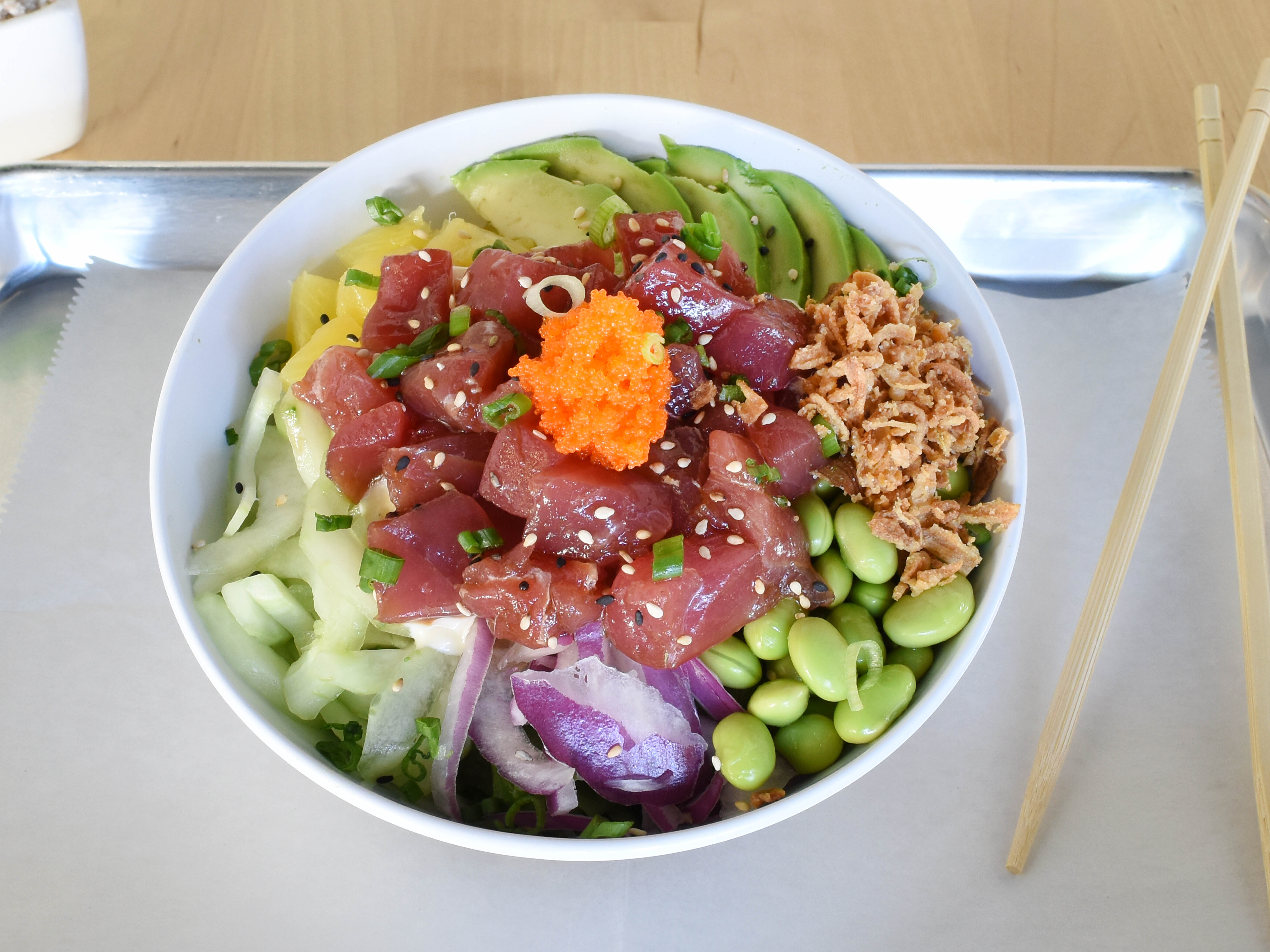 Order H2. Hawaiian Classic Bowl food online from Poke Burrito Chicago store, Chicago on bringmethat.com