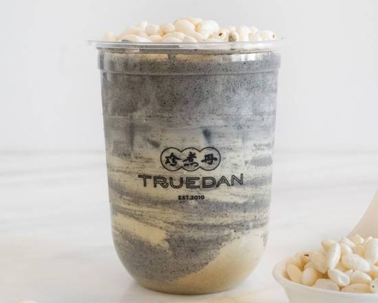 Order C1. Sesame Latte with Puffed Rice food online from Truedan Westlake store, Daly City on bringmethat.com