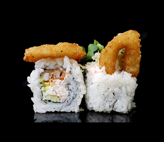 Order Calamari Panko Roll food online from Hamachi Sushi Express store, La Habra on bringmethat.com
