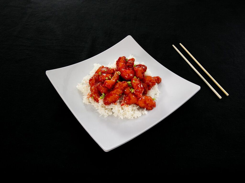 Order 46. Sweet and Sour Chicken food online from China Dragon store, Nashville on bringmethat.com