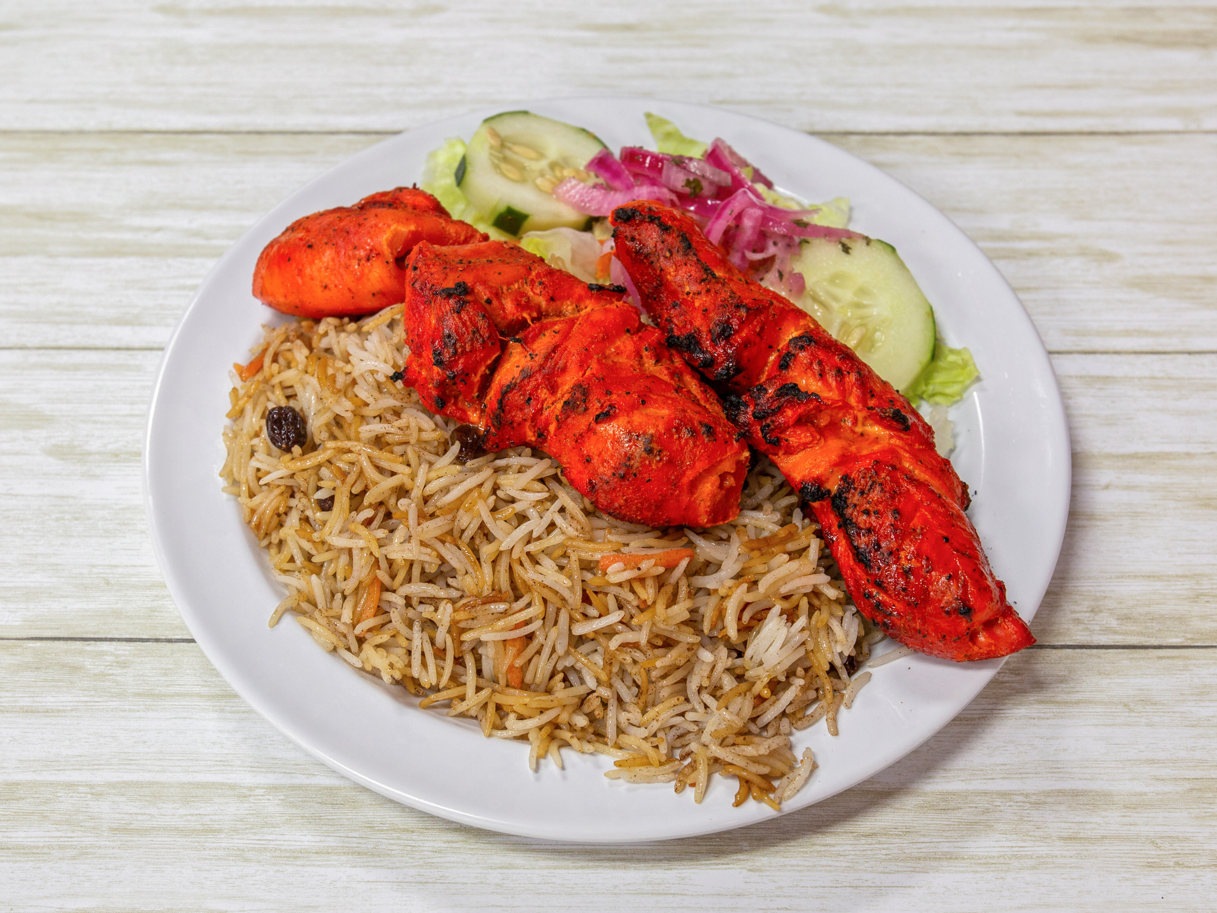 Order Chicken Tikka Kabob food online from Afghan Kabob And Grill store, Trenton on bringmethat.com