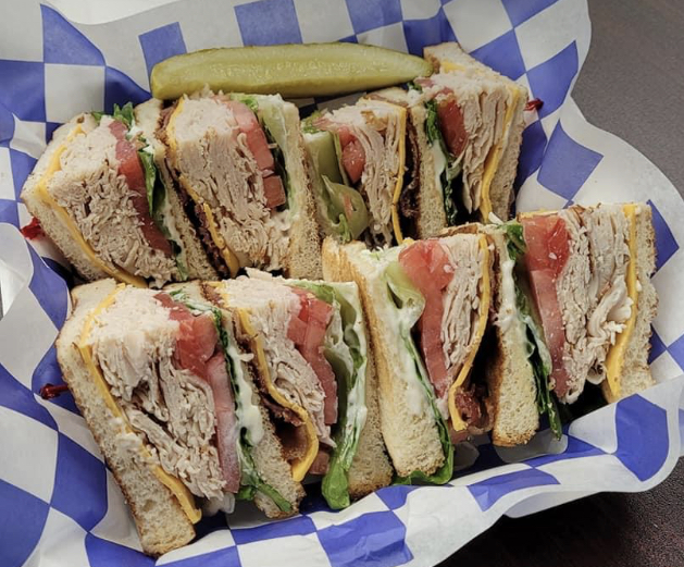 Order Turkey Club Sandwich (Served Cold) food online from North Point Cafe store, Dundalk on bringmethat.com
