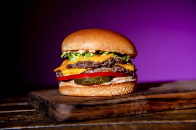 Order Signature Double Burger food online from In A Bun store, Tempe on bringmethat.com