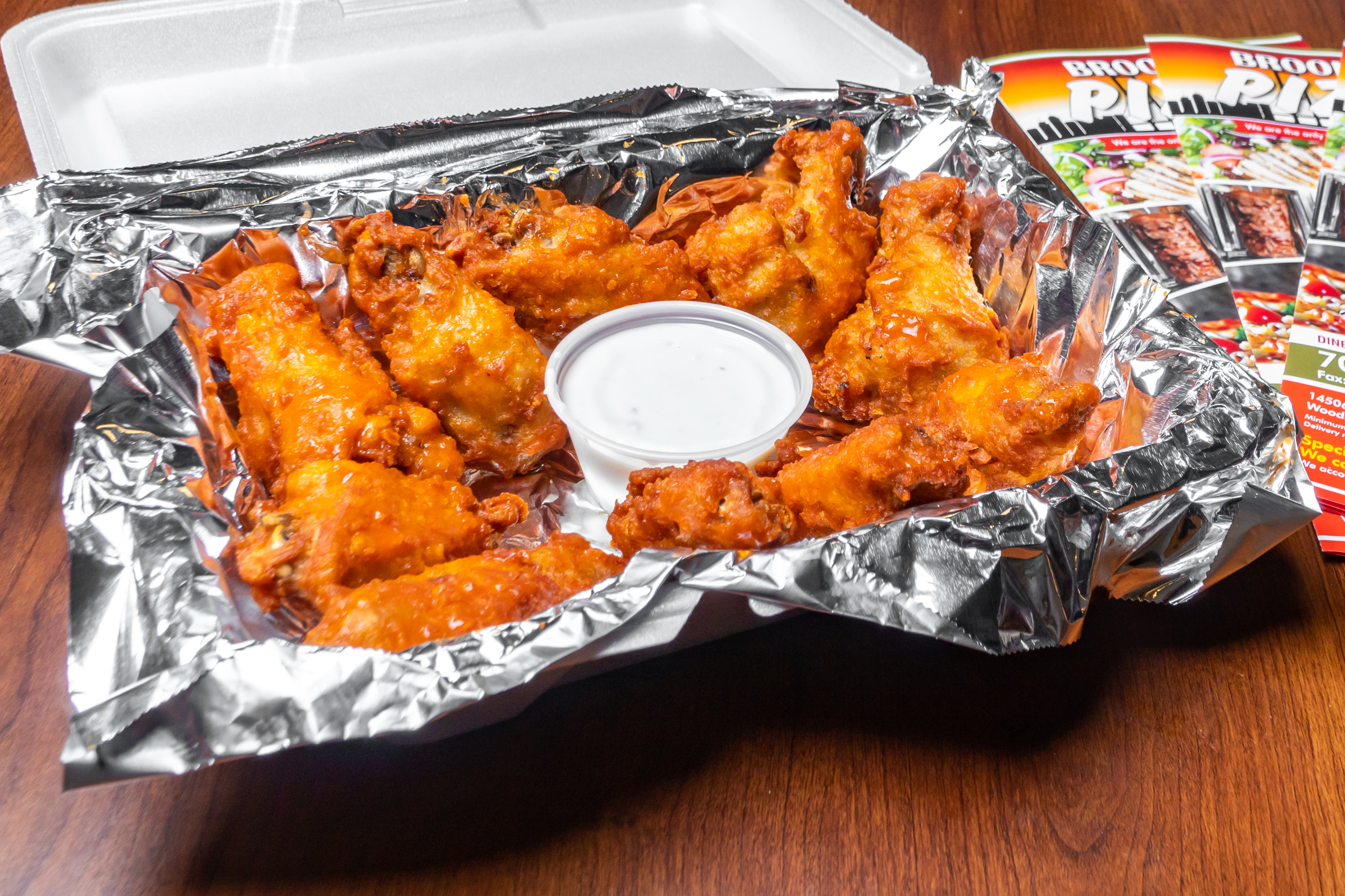 Order Buffalo Wings - 8 Pieces food online from Brooklyn Pizza store, Woodbridge on bringmethat.com
