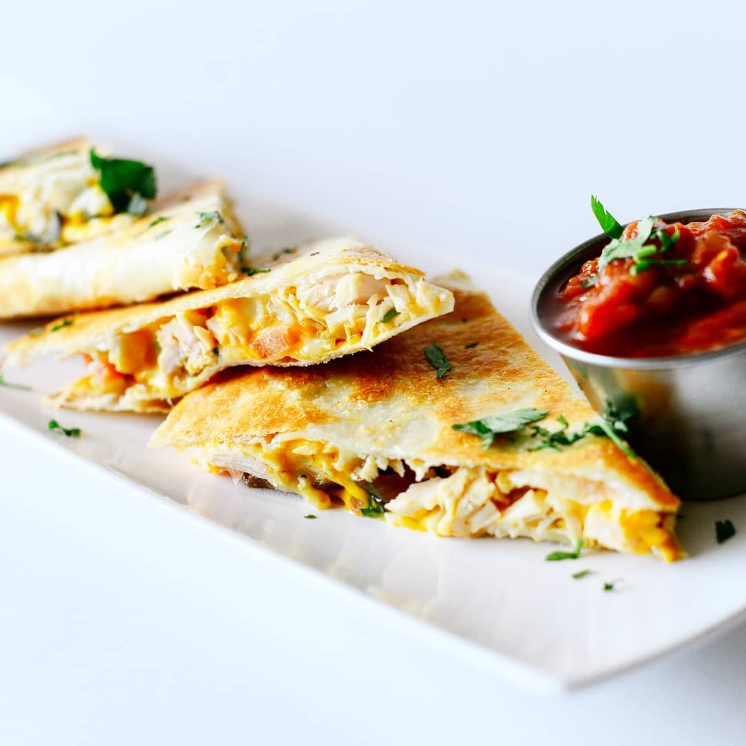 Order Chicken Quesadilla food online from Pats Select Pizza | Grill store, Smyrna on bringmethat.com