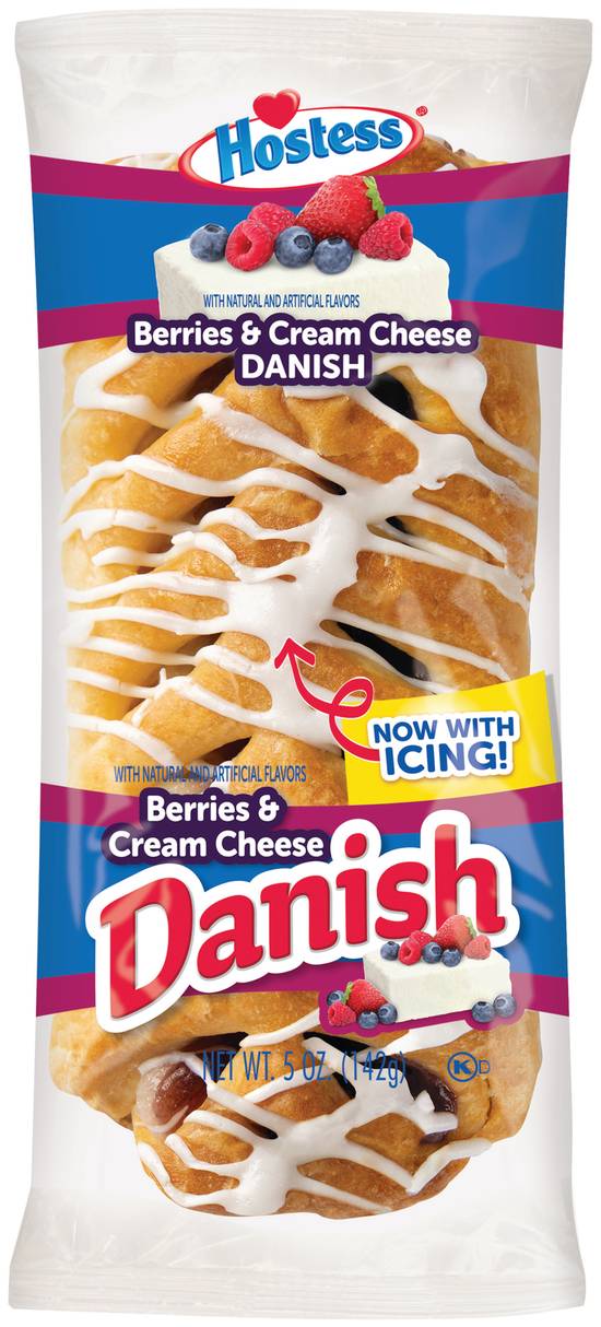 Order Hostess Iced Berries & Cream Cheese Danish food online from Red Roof Market store, Lafollette on bringmethat.com