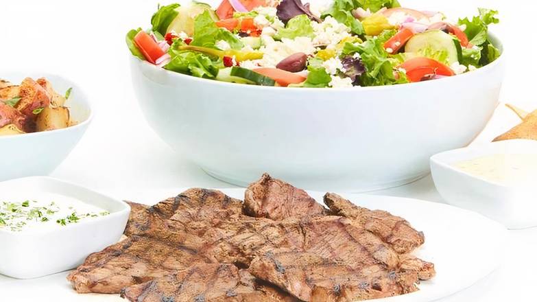 Order Chargrilled Lamb Family Feast for 4 food online from Taziki'S Mediterranean Café store, Atlanta on bringmethat.com