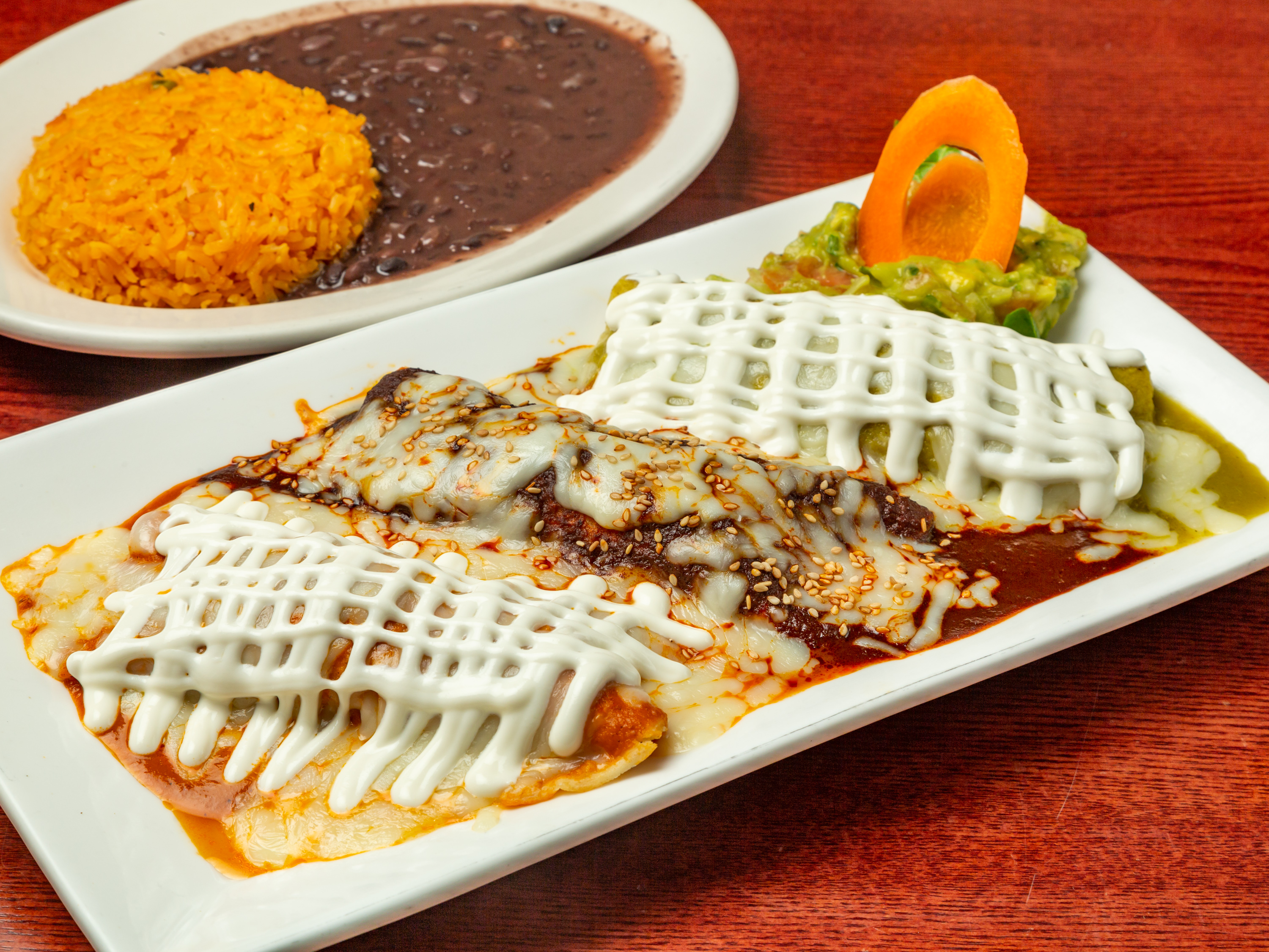 Order Enchiladas Combo food online from Picante Picante store, Bronx on bringmethat.com