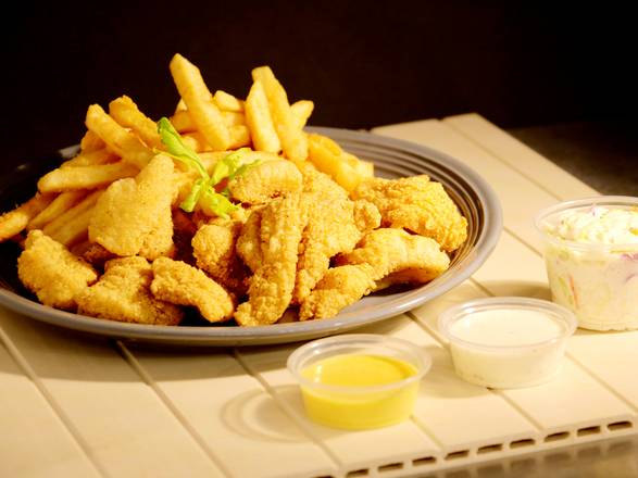 Order 1 Lb. Catfish Nuggets Dinner food online from Captain Sam Fish & Chicken store, Chula Vista on bringmethat.com
