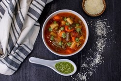 Order Minestrone Soup food online from Patxi's Pizza store, San Francisco on bringmethat.com
