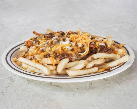 Order Large Chili Cheese Fries food online from Famous Cafe store, Carson on bringmethat.com