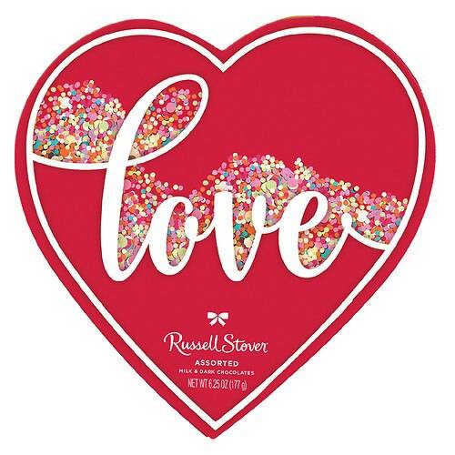 Order Russell Stover Valentine's Chocolate Heart Assorted - 6.25 oz food online from Walgreens store, HENDERSON on bringmethat.com