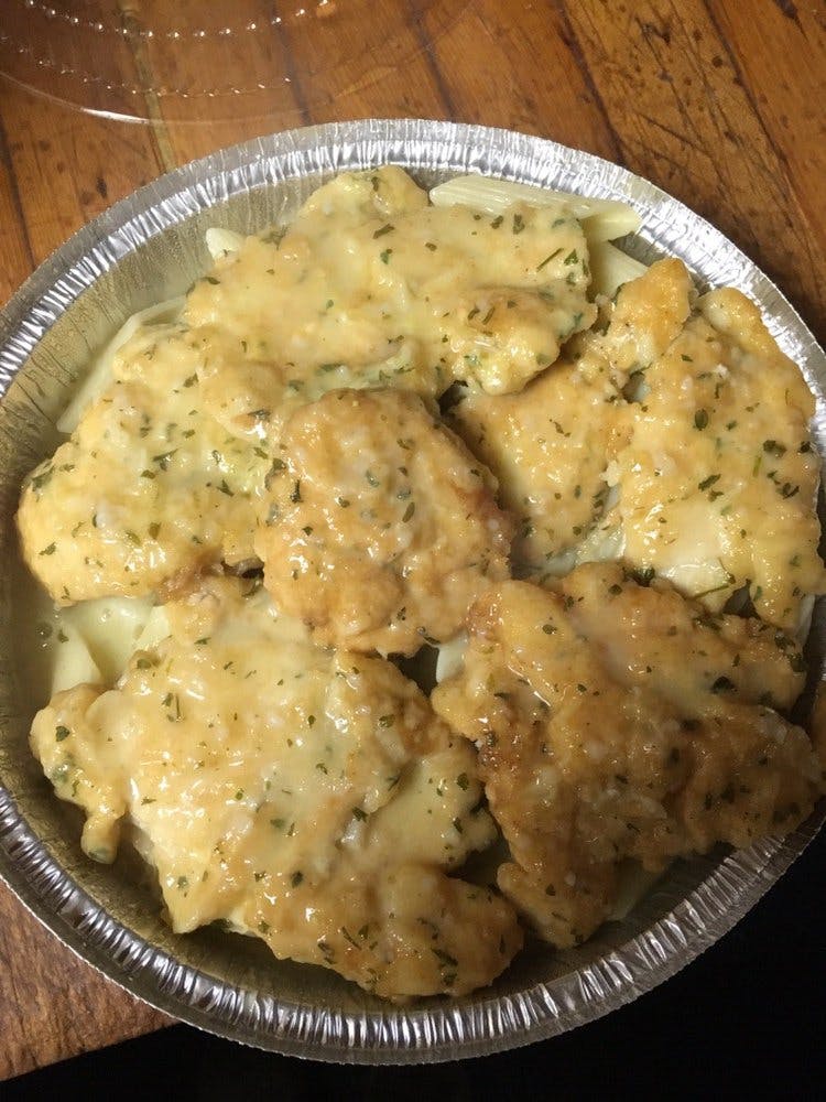 Order Chicken Francese - Entree food online from Pizza Town store, Newark on bringmethat.com