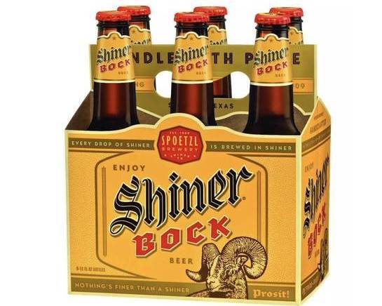Order Shiner Bock, 6pk-12oz bottle beer food online from Cold Spring Liquor store, Liberty Hill on bringmethat.com