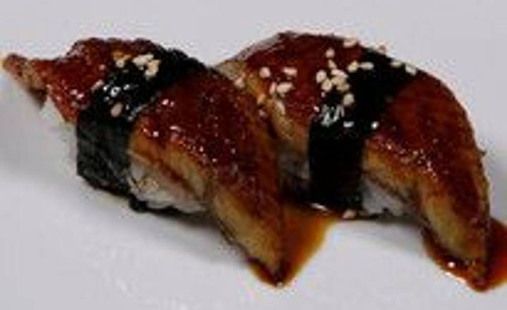 Order BBQ Eel Nigiri food online from Fujisan store, El Centro on bringmethat.com