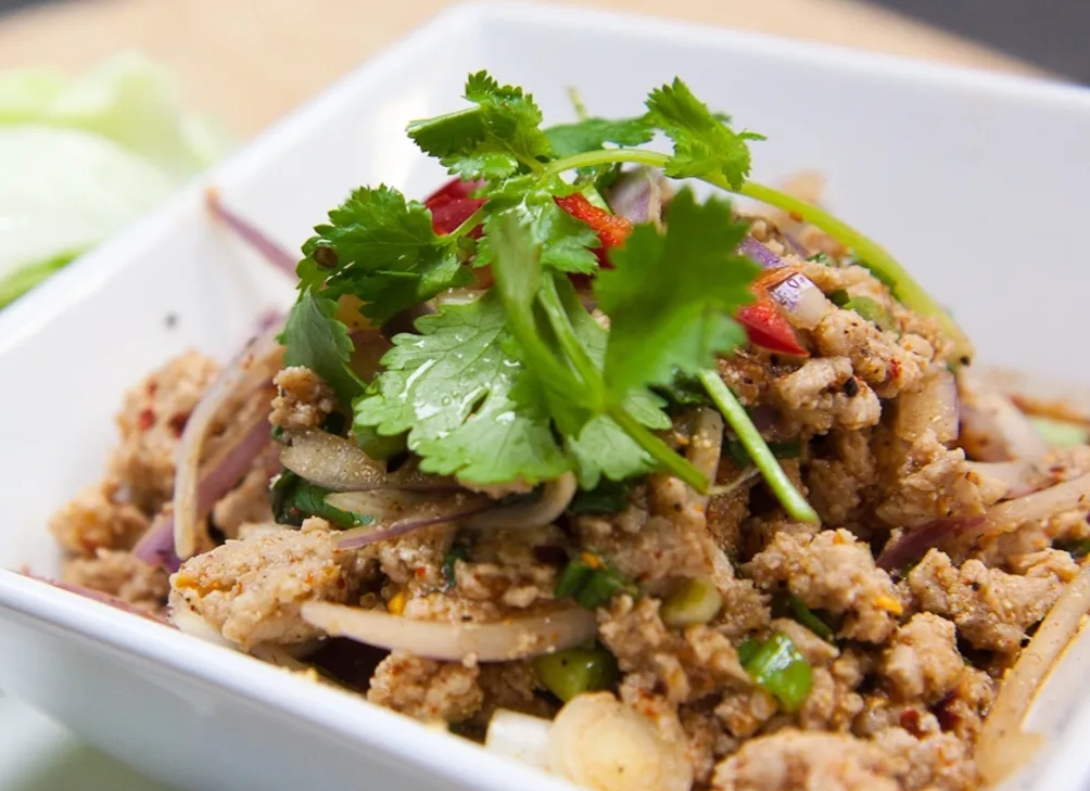 Order Larb Chicken food online from Issara Thai Cuisine store, Huntington Beach on bringmethat.com