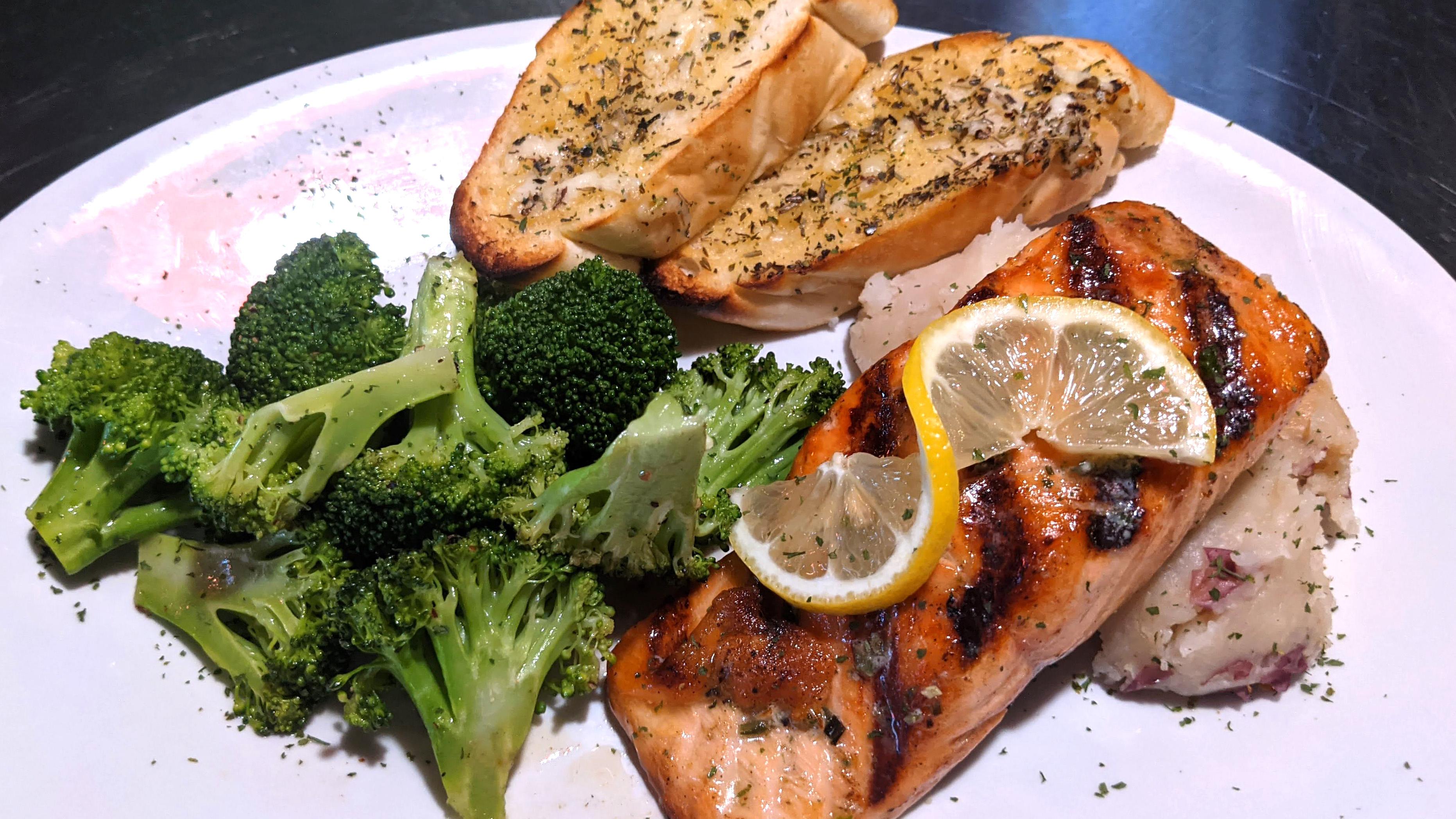 Order Salmon food online from Hillcrest Restaurant And Taphouse store, Antioch on bringmethat.com