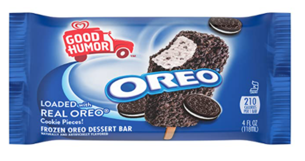 Order Oreo Cookies N Cream Ice Cream Bar (4oz) food online from Side Dishes store, Ann Arbor on bringmethat.com