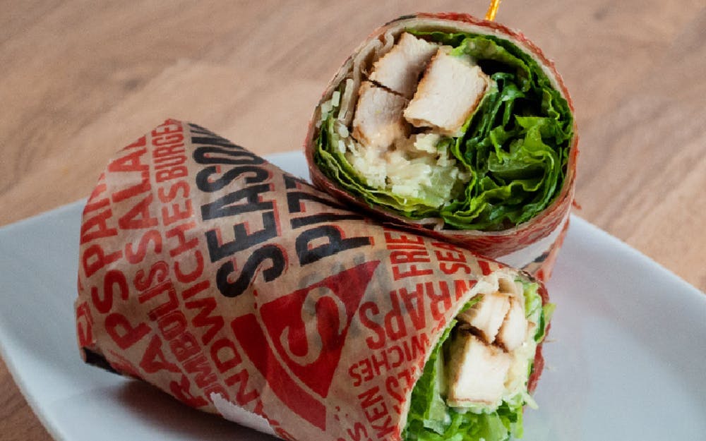 Order Chicken Caesar Wrap - Wrap food online from Seasons Pizza store, Christiana on bringmethat.com