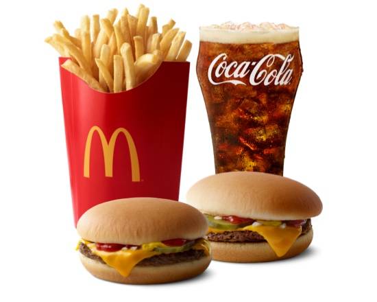 Order 2 Cheeseburger Meal food online from Mcdonald store, Cambridge on bringmethat.com