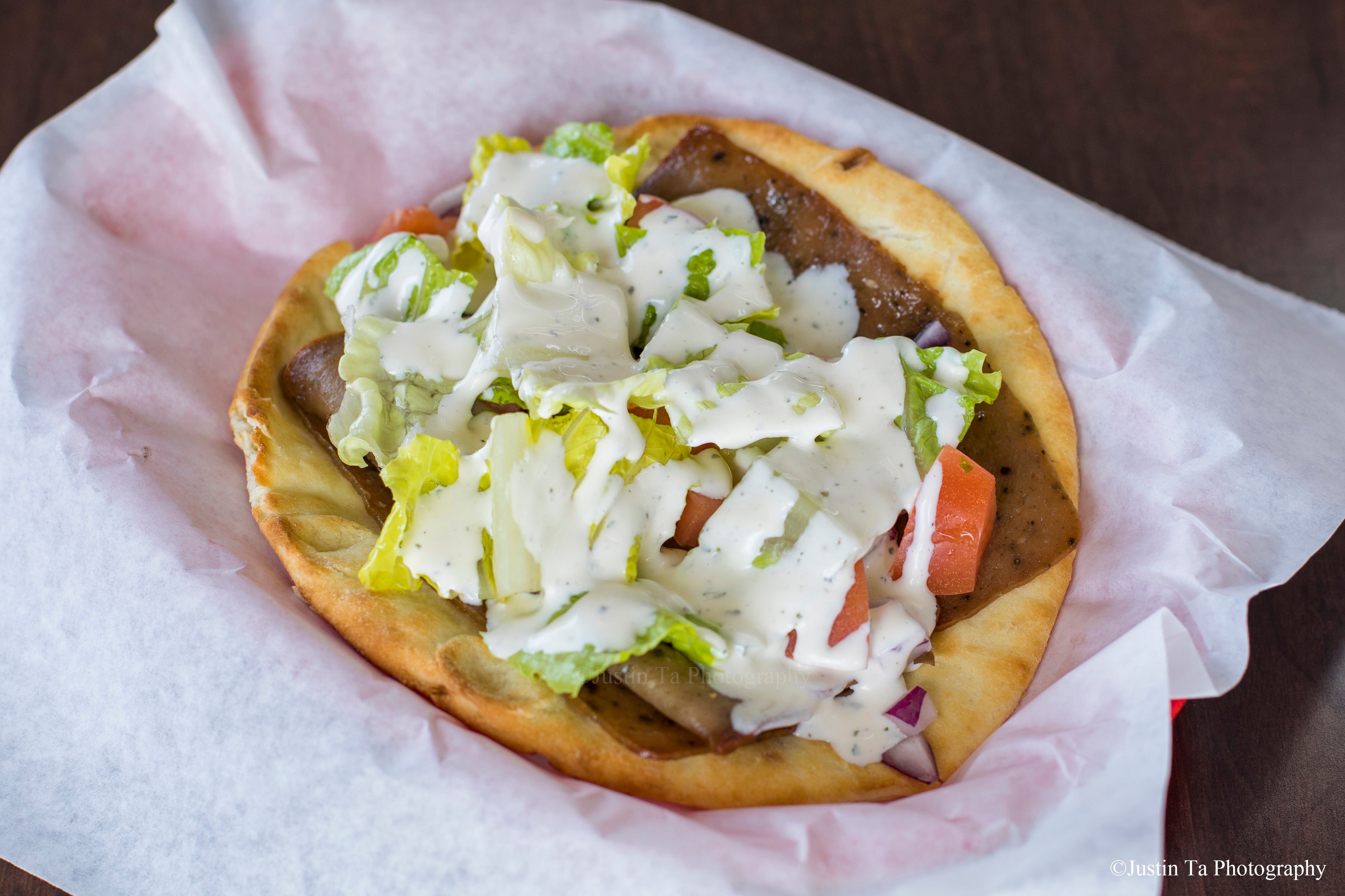 Order 3. Gyro - Gyro food online from Red Pepper Pizza store, San Leandro on bringmethat.com