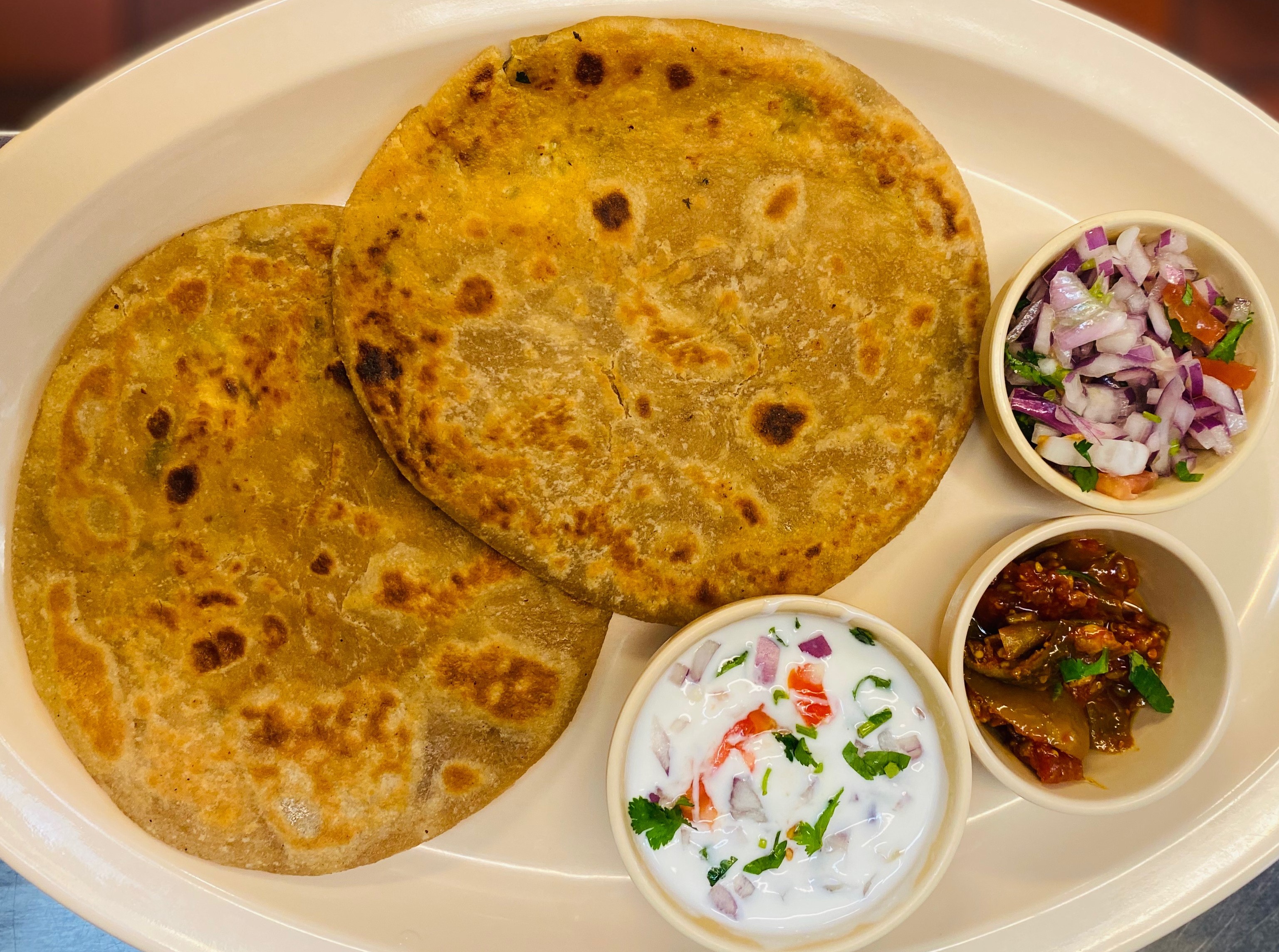 Order Paneer Paratha food online from Abhiruchi store, Sunnyvale on bringmethat.com