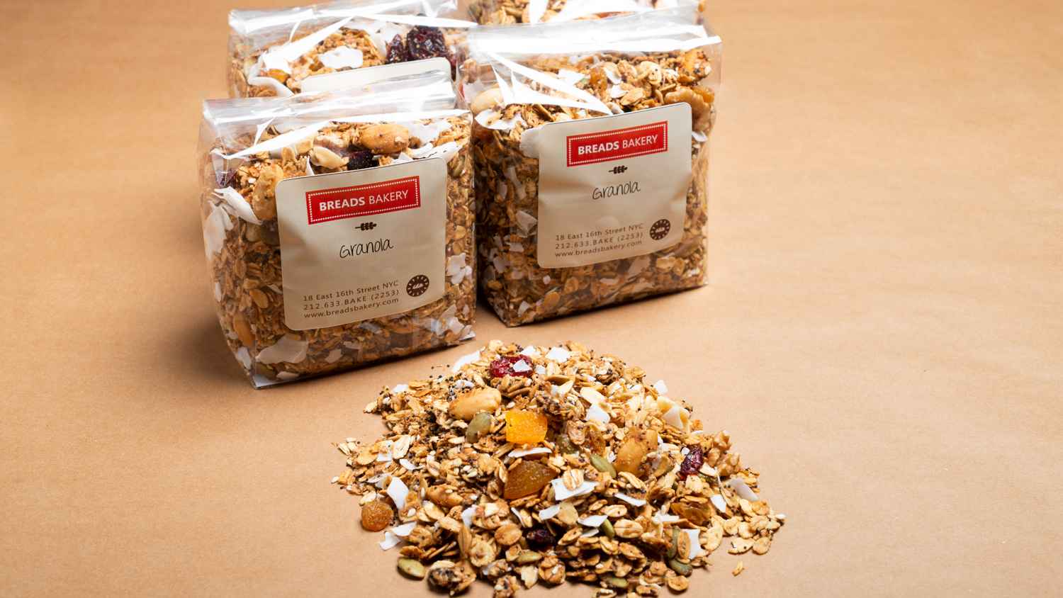 Order Granola food online from Breads Bakery store, New York on bringmethat.com