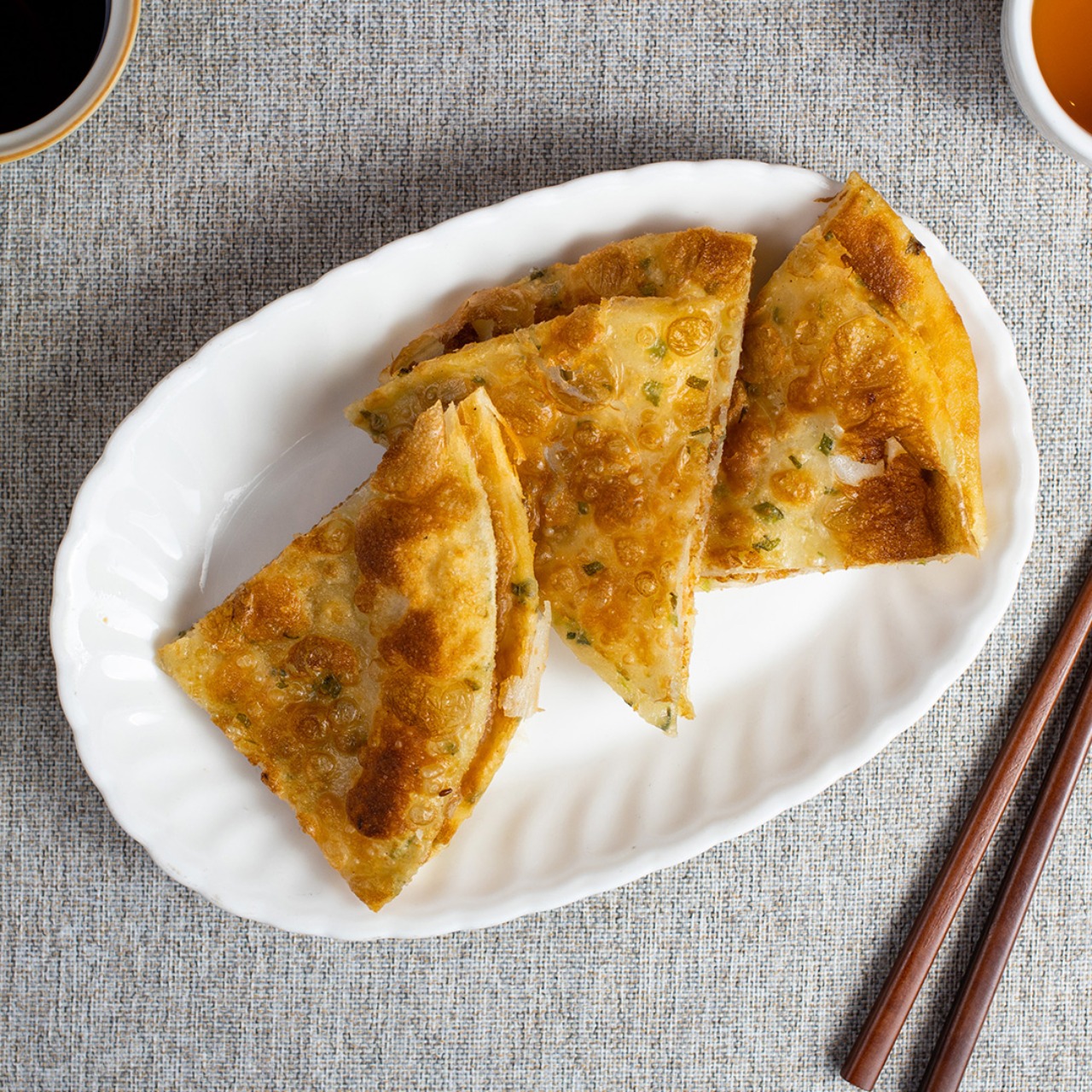 Order Green Onion Pancake.  蔥油饼 food online from Fortune Cookie Chinese store, San Francisco on bringmethat.com