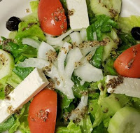 Order Greek Salad food online from Usta Mediterranean Restaurant store, Indianapolis on bringmethat.com