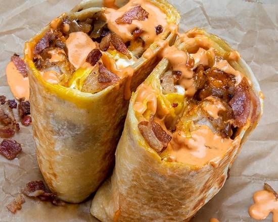 Order BACON BURRITO food online from Dog Haus store, Los Angeles on bringmethat.com
