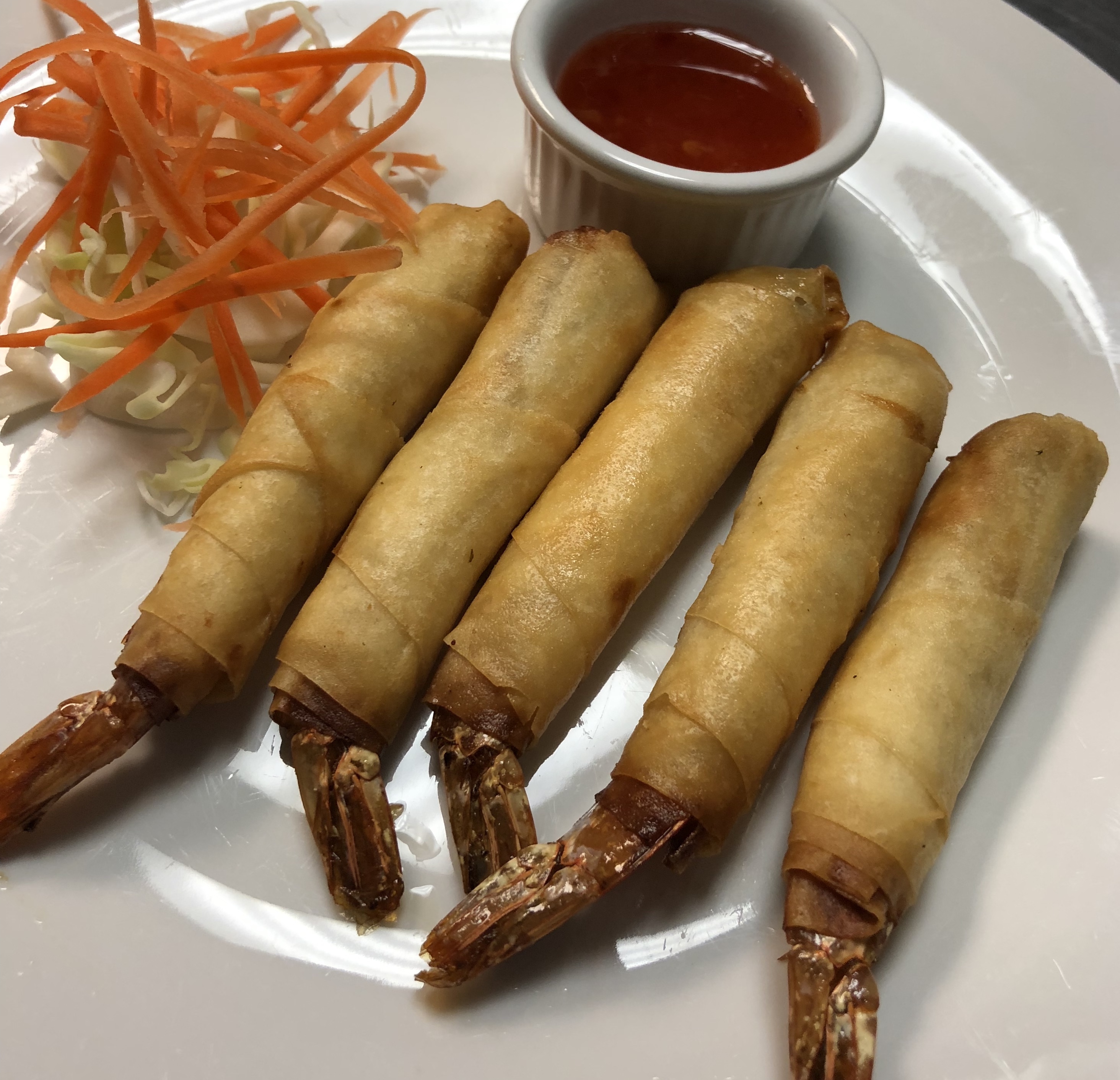 Order 3. Crispy Shrimp Roll food online from Thai Jasmine To Go store, Point Pleasant Beach on bringmethat.com