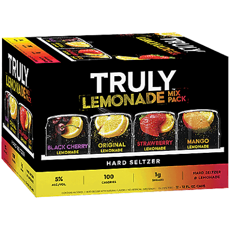 Order 12 Pack of Truly Lemonade Mix food online from Bws Beer Wine & Spirit store, San Jose on bringmethat.com