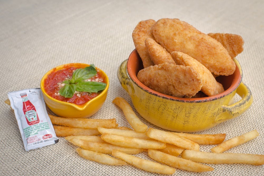 Order Chicken Tenders with French Fries - 4 Pieces food online from La Casa De Pizzeria store, Troy on bringmethat.com