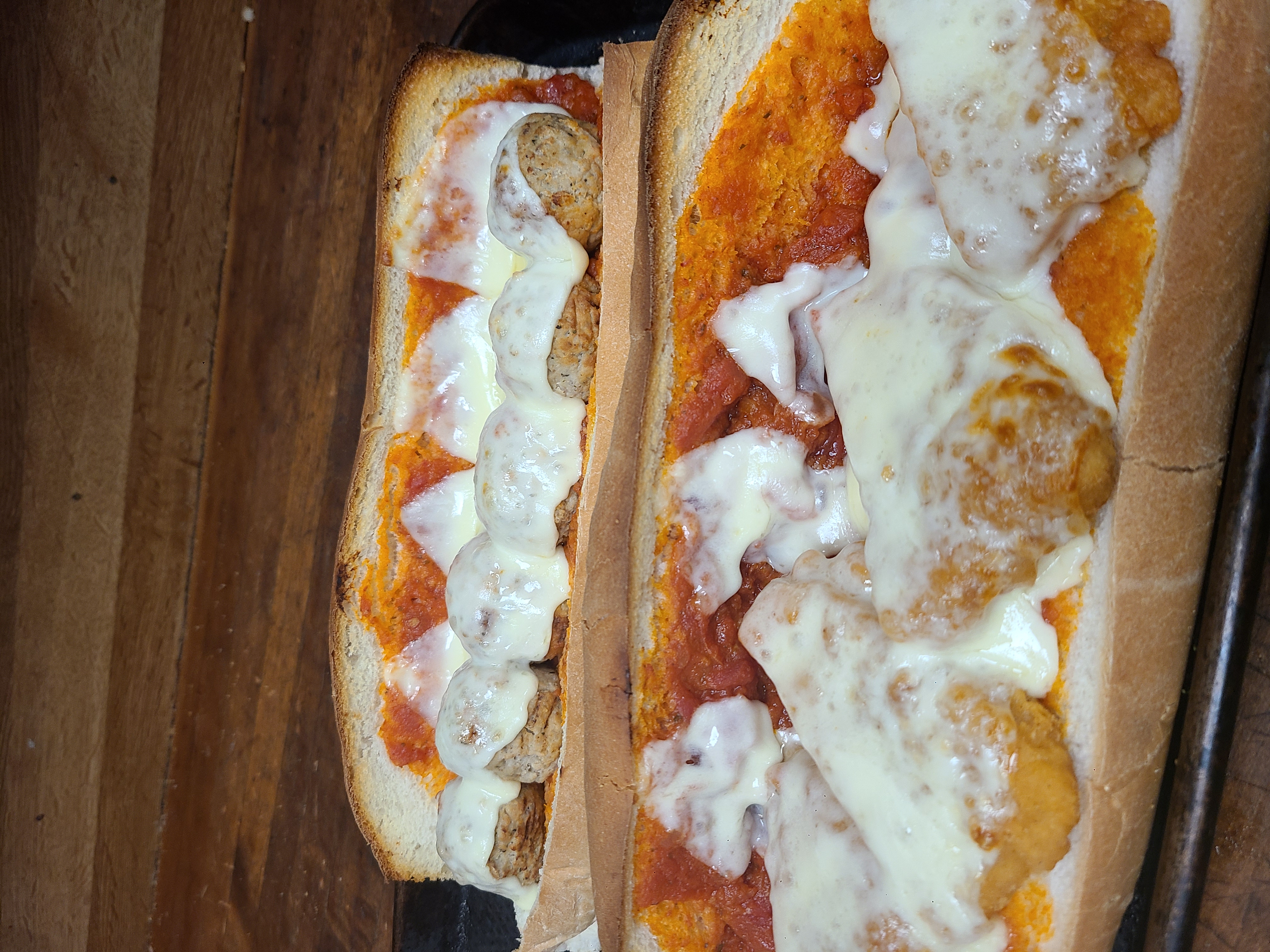 Order Chicken Parmesan Sub food online from Minervas Pizza store, Providence on bringmethat.com