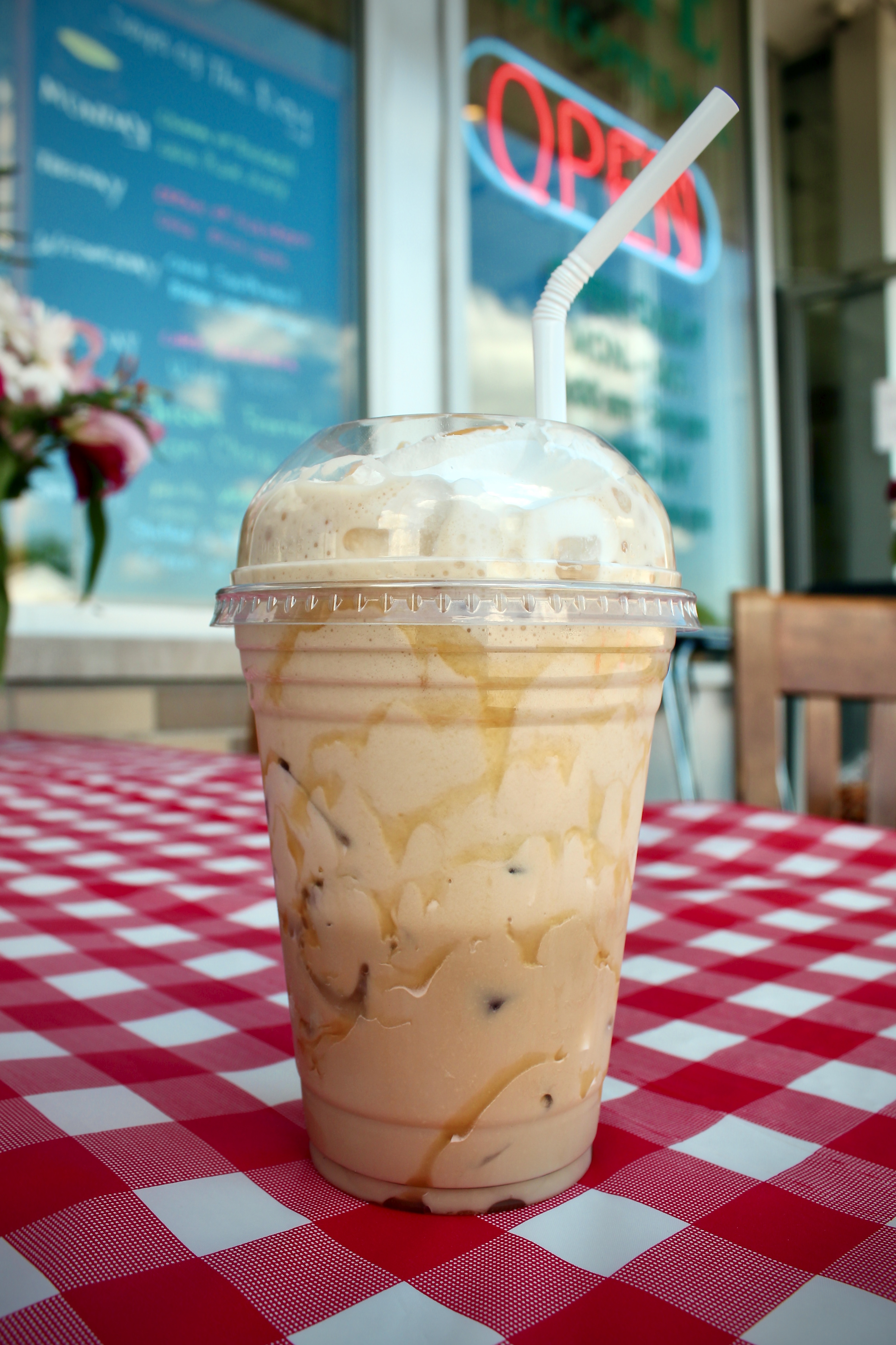 Order Iced Caramel Coffee food online from Andys Cafe store, Des Plaines on bringmethat.com