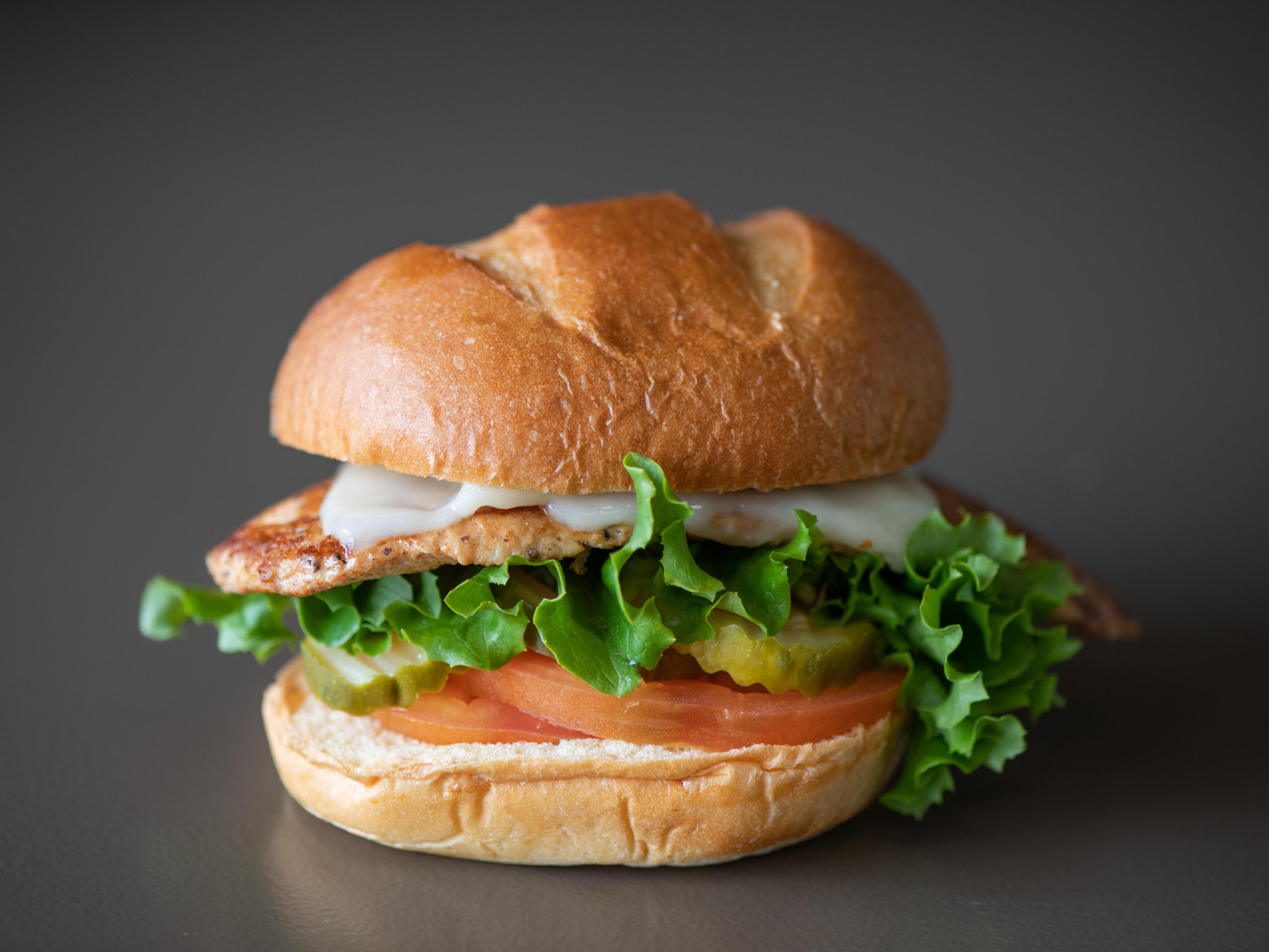 Order Grilled Chicken Sandwich food online from Burganic Hub store, Houston on bringmethat.com